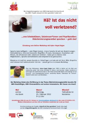 Einladung Workshop Diskriminierungssensible Sprache am 15.2.